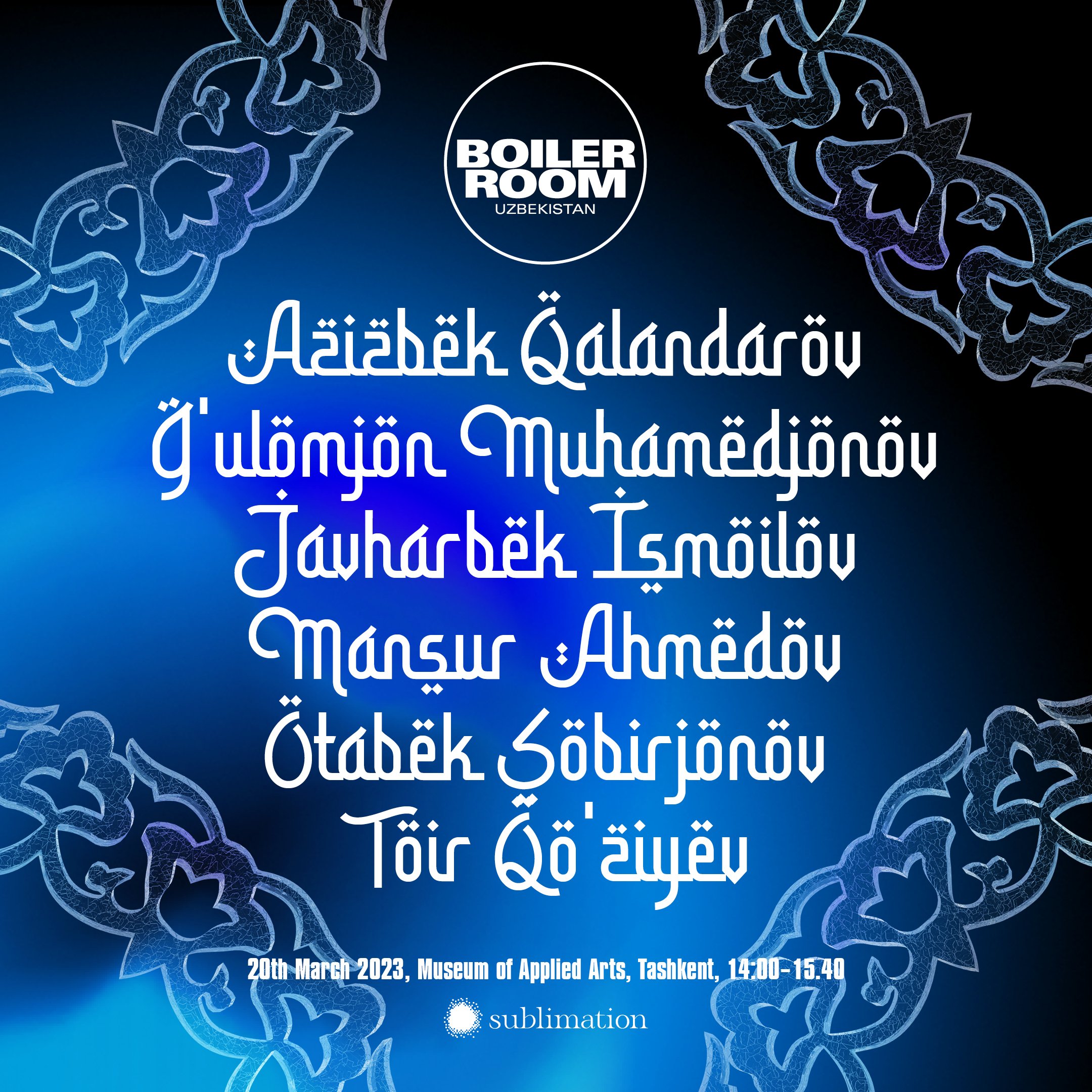 Flyer for event Uzbekistan: Sublimation | Day 2.