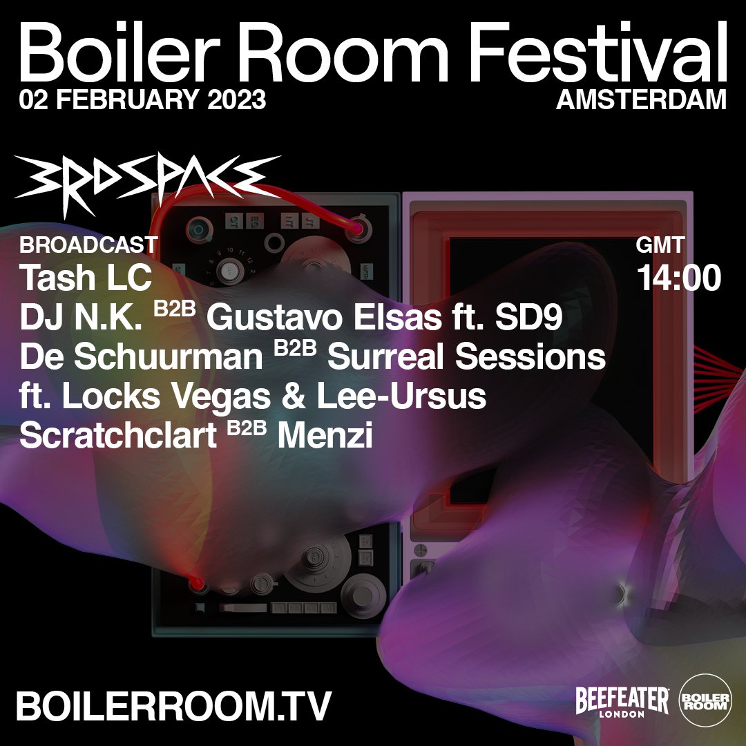 Flyer for event Boiler Room Festival Amsterdam: Third Space.