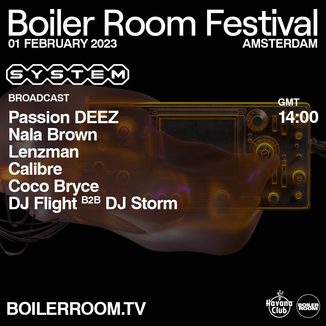 Flyer for event Boiler Room Festival Amsterdam: SYSTEM.