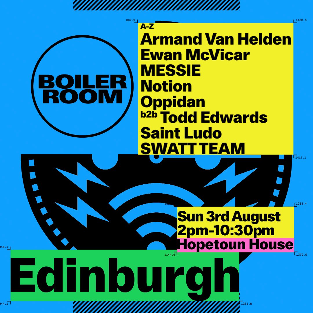 Flyer for event Edinburgh.
