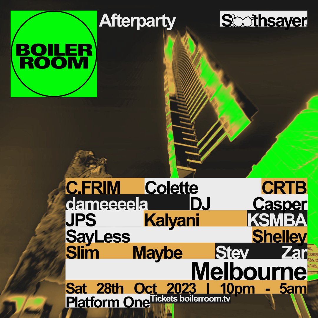 Flyer for event Melbourne | Saturday: By Night.