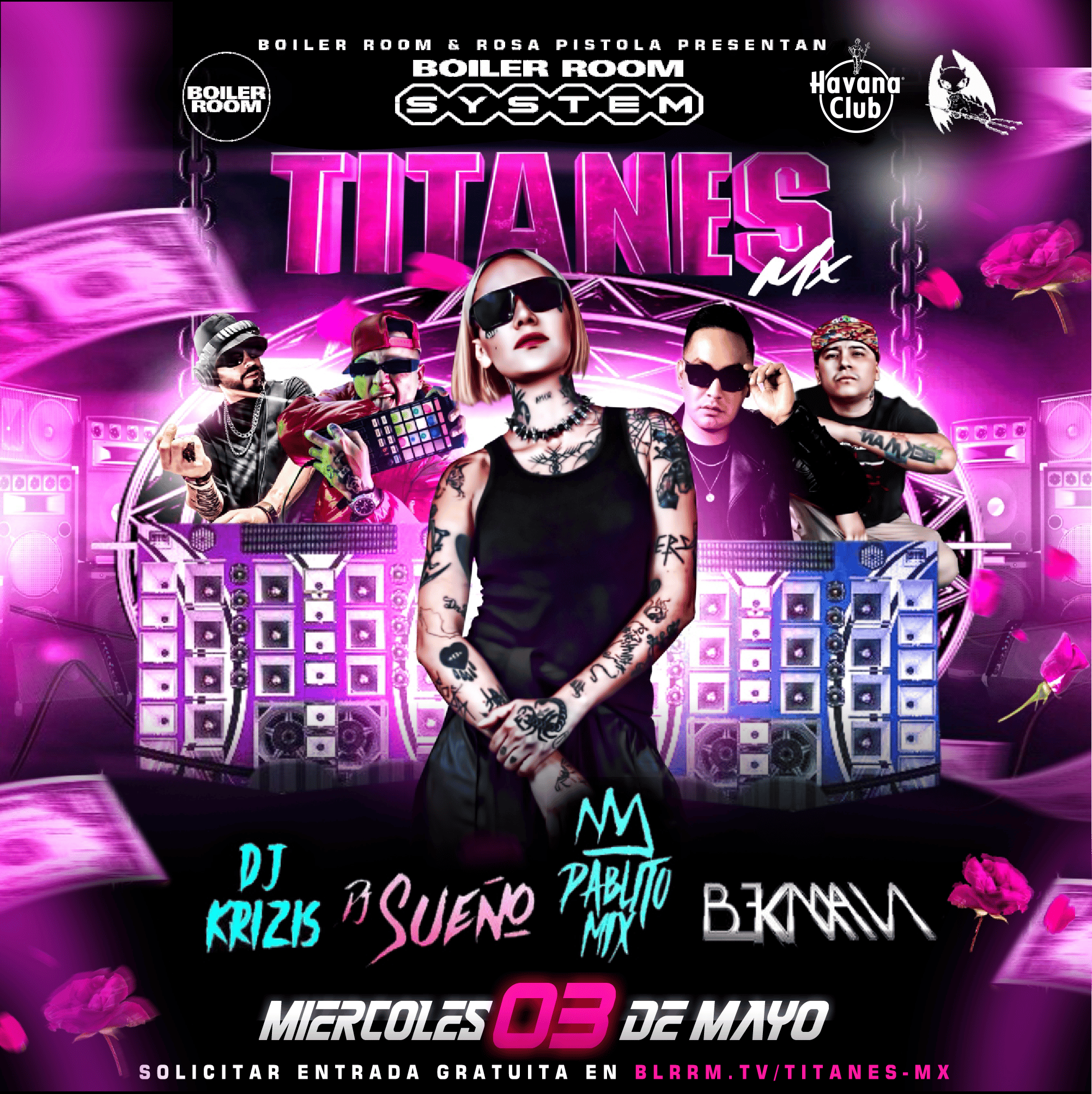 Flyer for event TITANES.