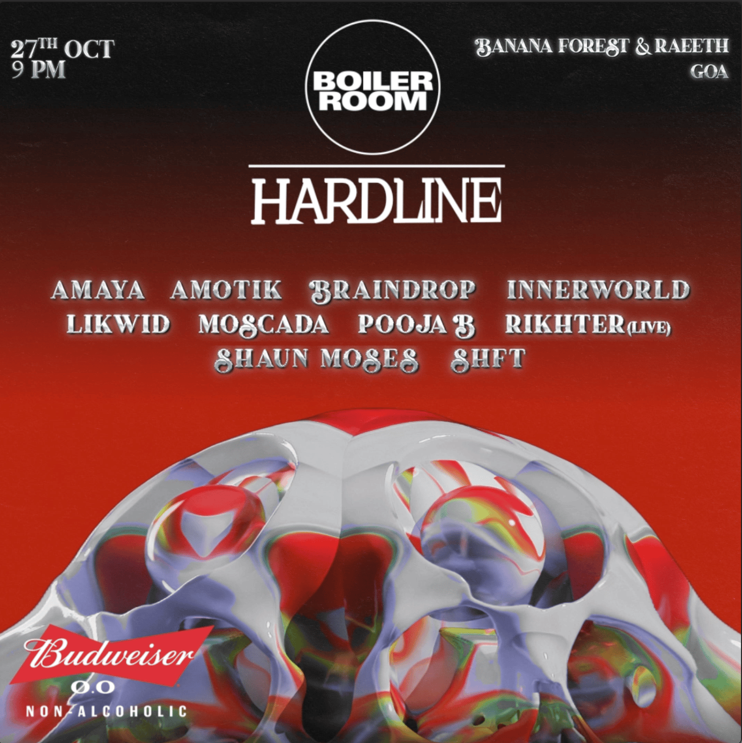 Flyer for event Hardline | Goa.