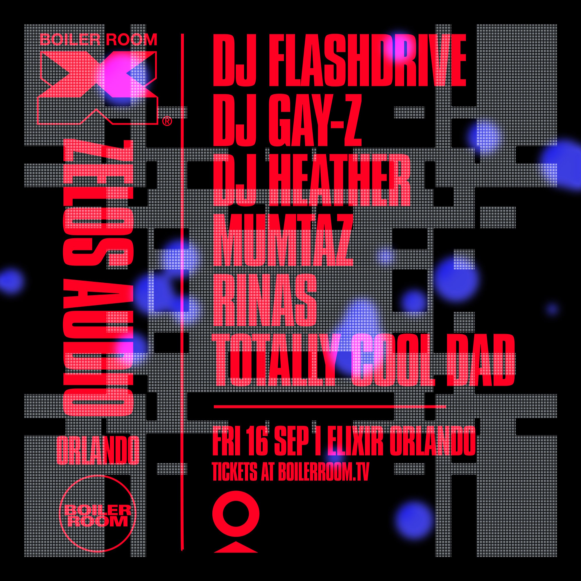 Flyer for event Boiler Room X Zelos Audio: Orlando.