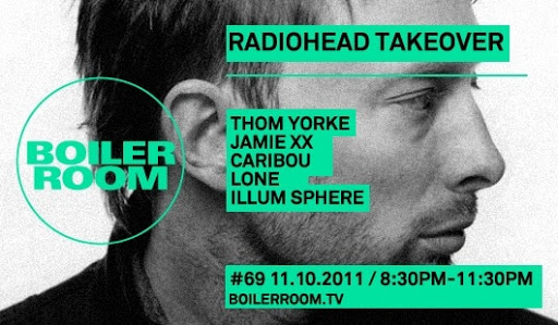 #69 Radiohead Takeover/ Thom Yorke, Jamie XX, Caribou, Lone & Illum Sphere flyer