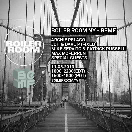 Boiler Room NY - BEMF flyer