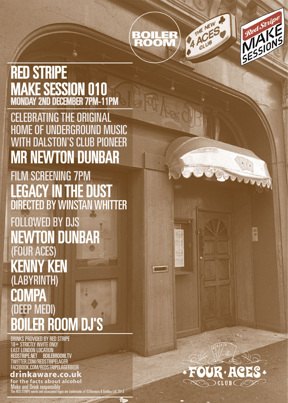 Red Stripe Make Session 010: Legacy In The Dust flyer
