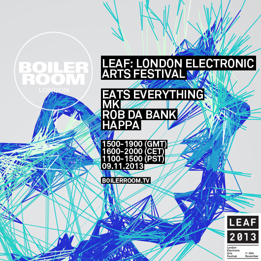 LEAF: London Electronic Arts Festival flyer