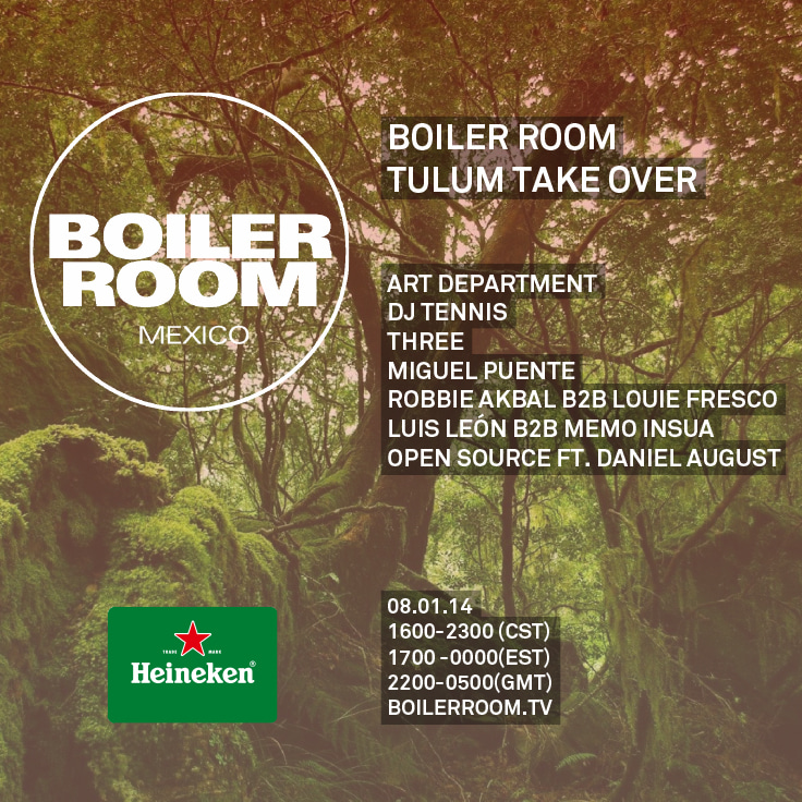 Boiler Room Mexico Takeover Tulum: Dj Tennis, Art Department, Three, Luis Leon & more flyer