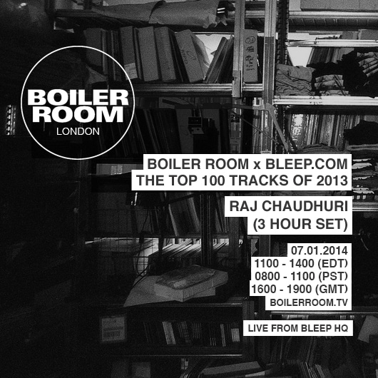 Bleep.com 100 Tracks / 2013 Showcase flyer