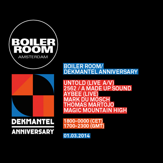 Dekmantel Anniversary flyer
