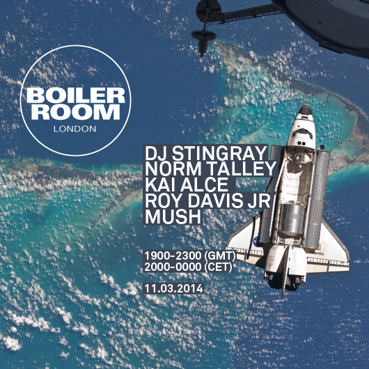 London: DJ Stingray, Norm Talley, Kai Alcé, Roy Davis Jr, Mush flyer