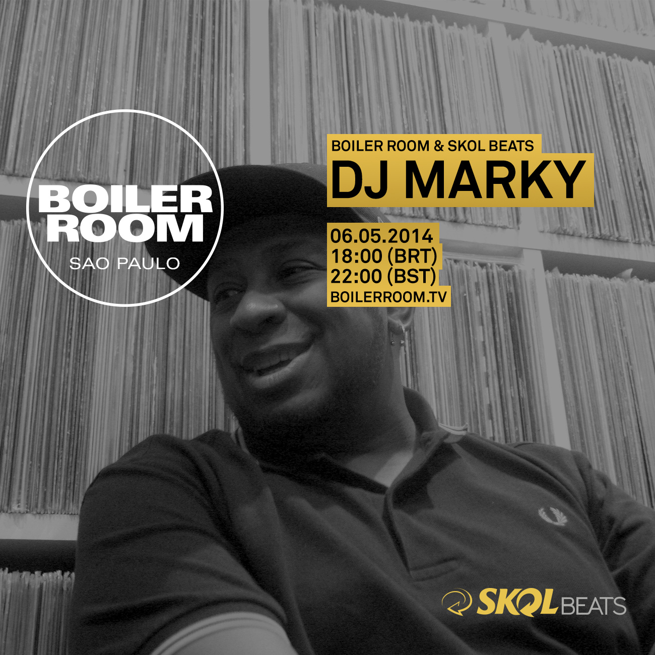 Boiler Room Brazil X Skol Beats: DJ Marky  flyer