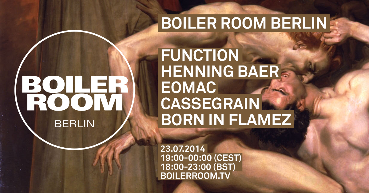 Berlin: Function, Henning Baer, Eomac, Cassegrain, Born in Flamez  flyer
