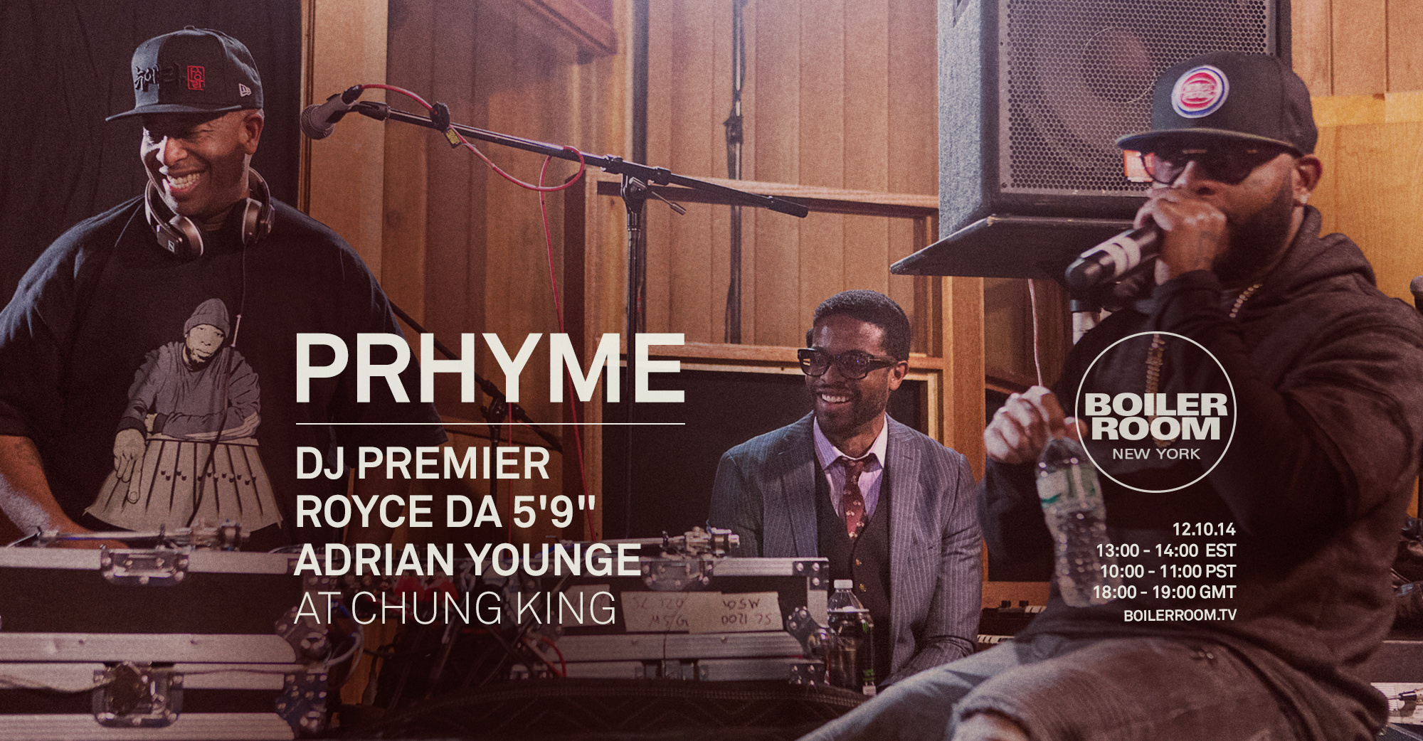 PRHYME: DJ Premier, Royce Da 5'9" & Adrian Younge  flyer