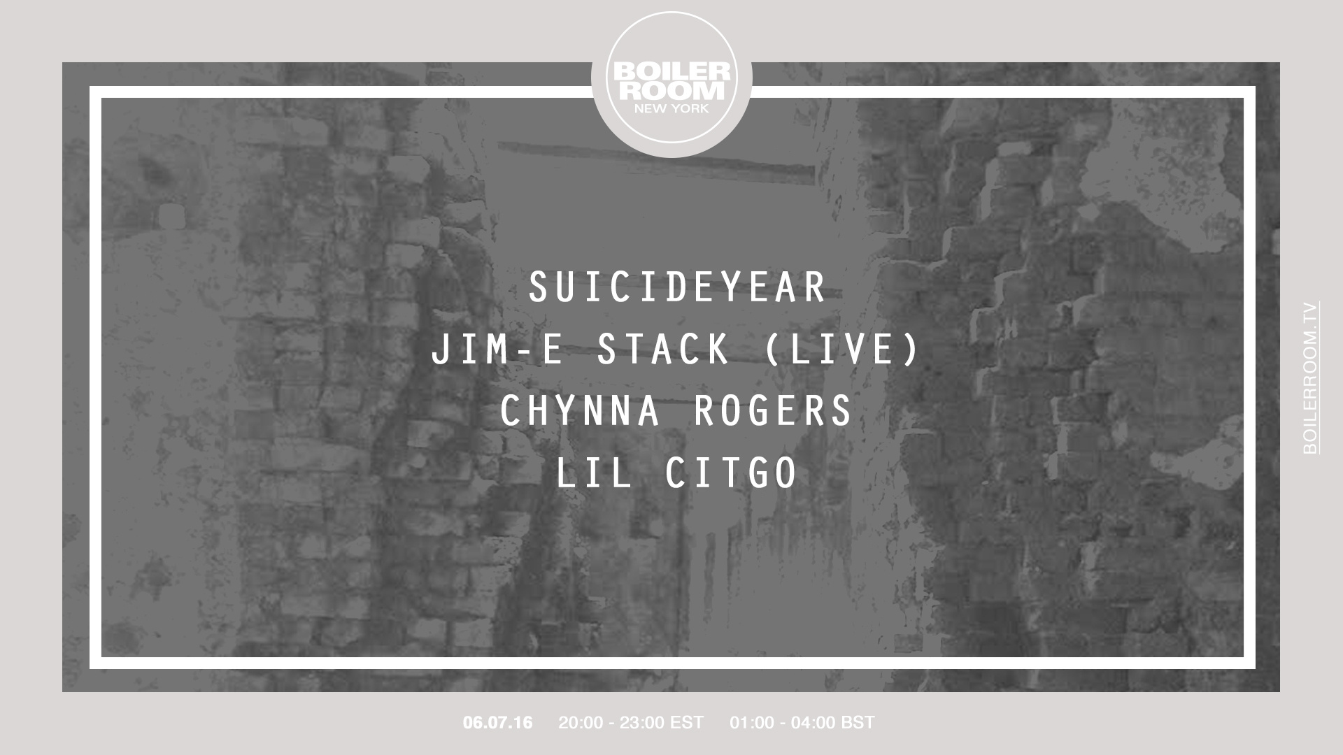 New York: Suicideyear, Jim-E Stack, Chynna Rogers & Lil Citgo flyer