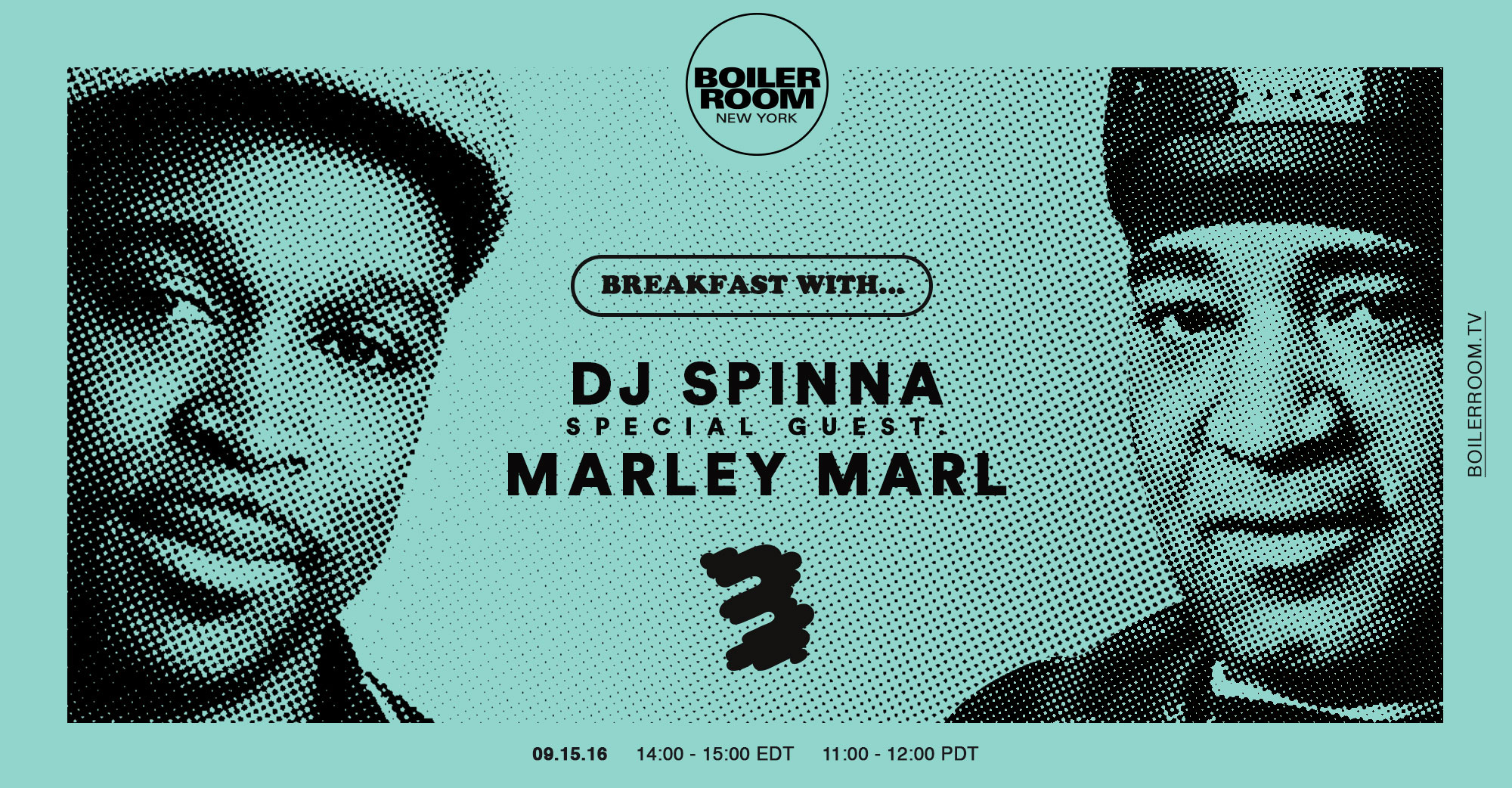 Breakfast with DJ Spinna + Marley Marl flyer