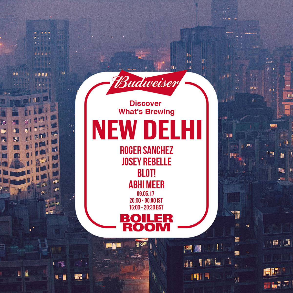 Budweiser New Delhi flyer