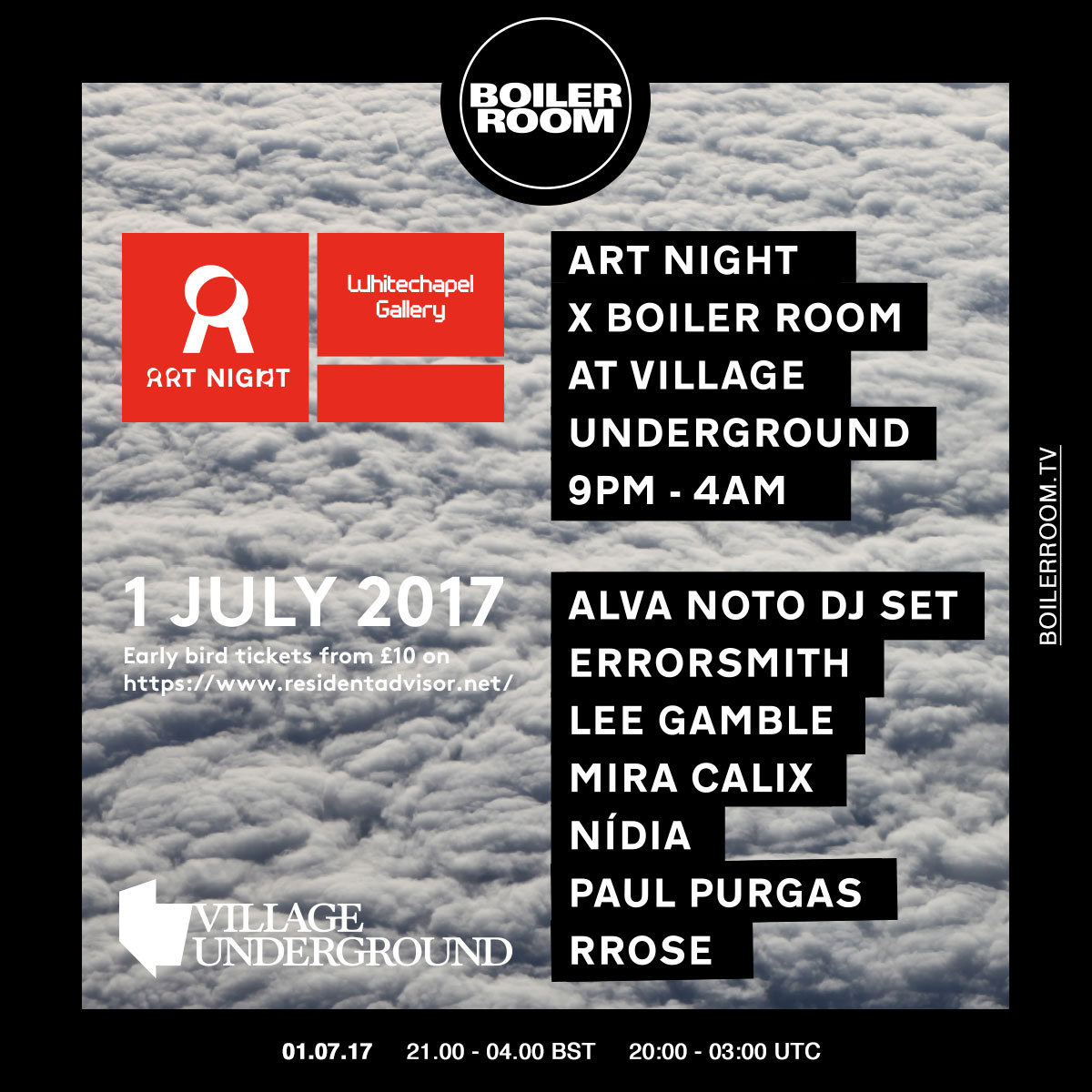 Art Night London flyer