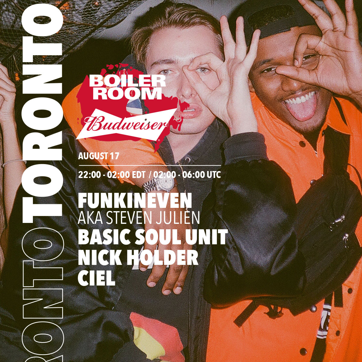 Boiler Room x Budweiser: Toronto Pt.1 flyer