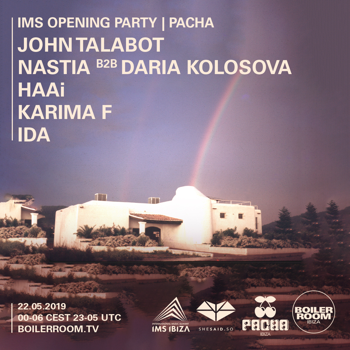 IMS opening party | Pacha flyer