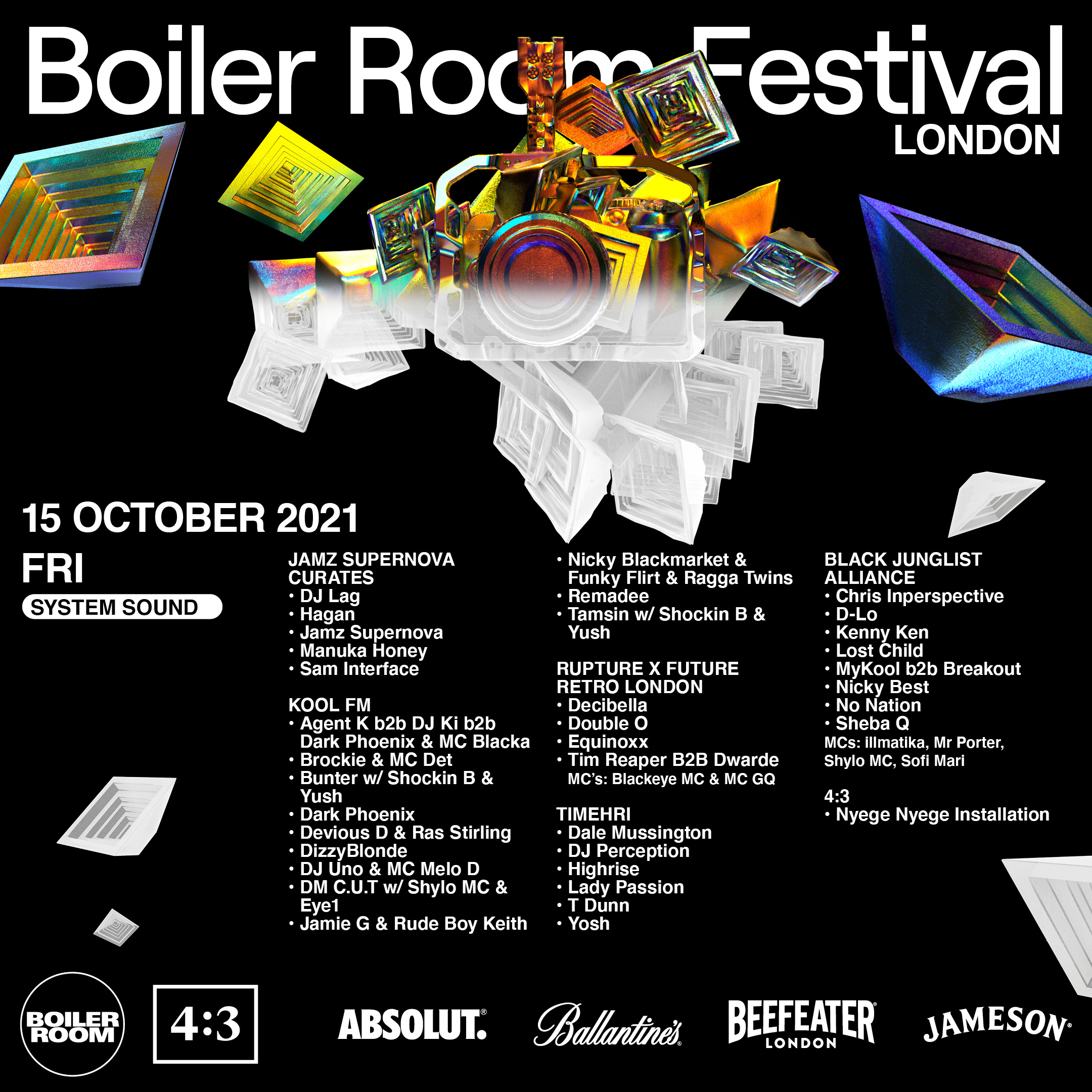 Fri: System Sound | Boiler Room Festival London flyer