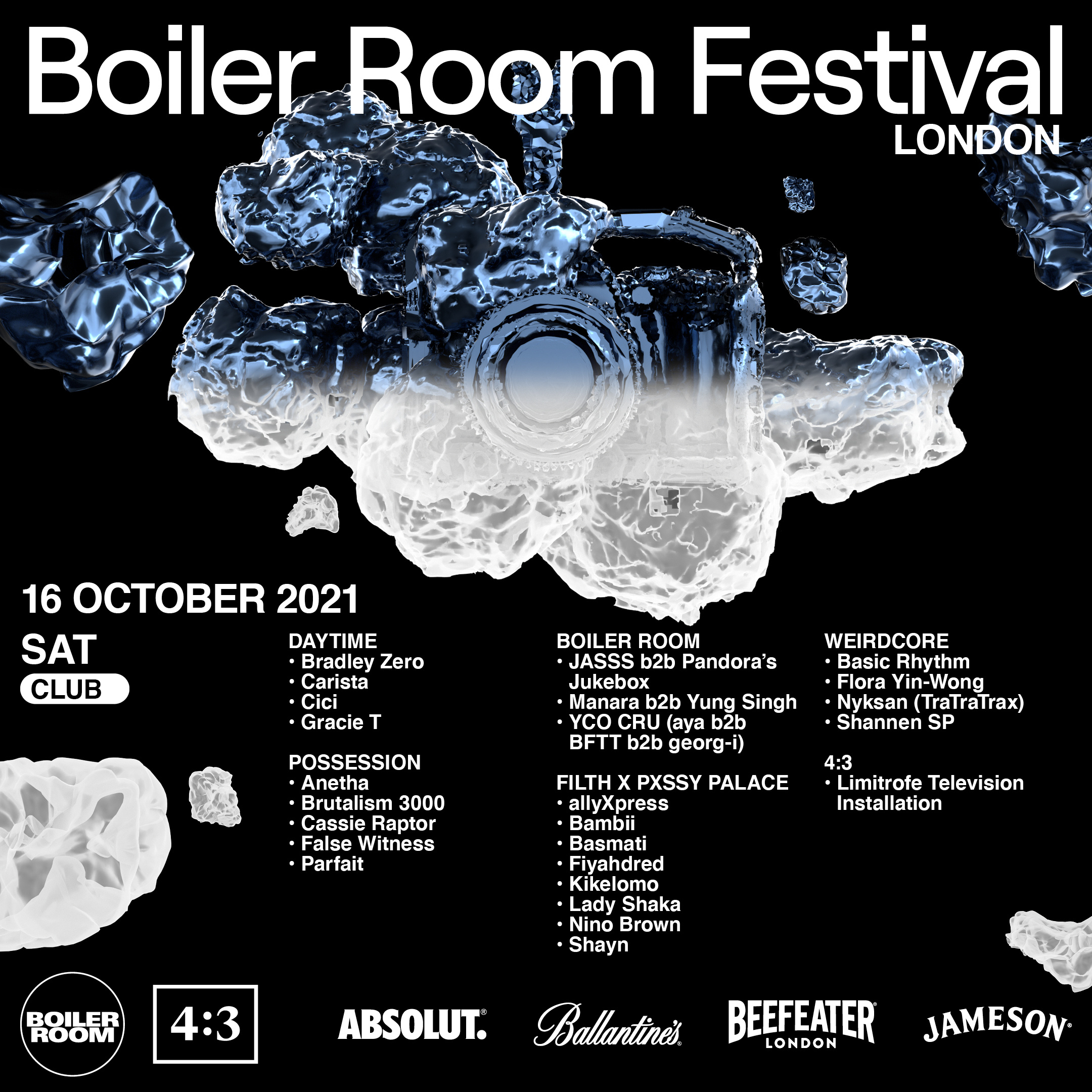 Sat: Club | Boiler Room Festival London flyer