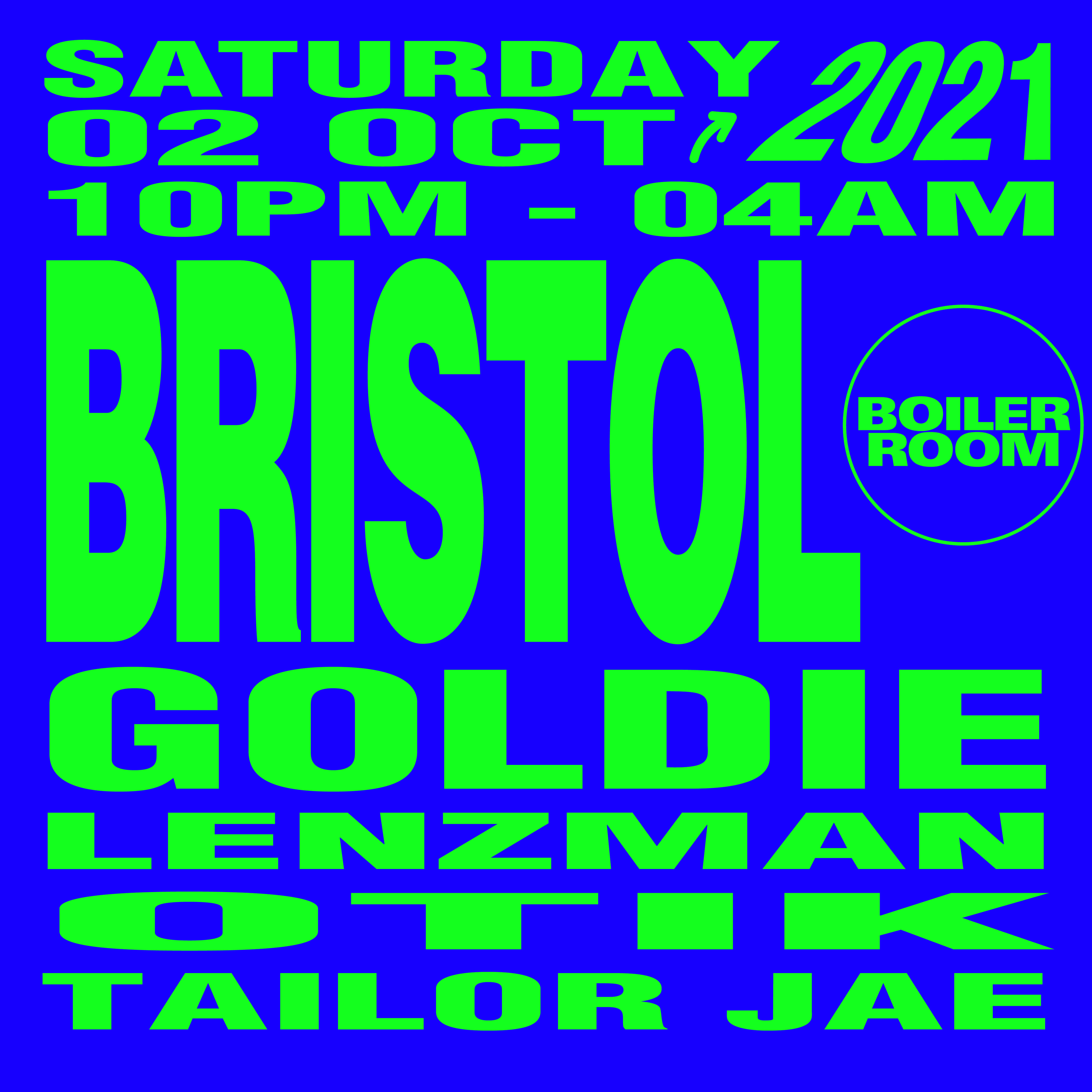 Bristol: Afterparty flyer