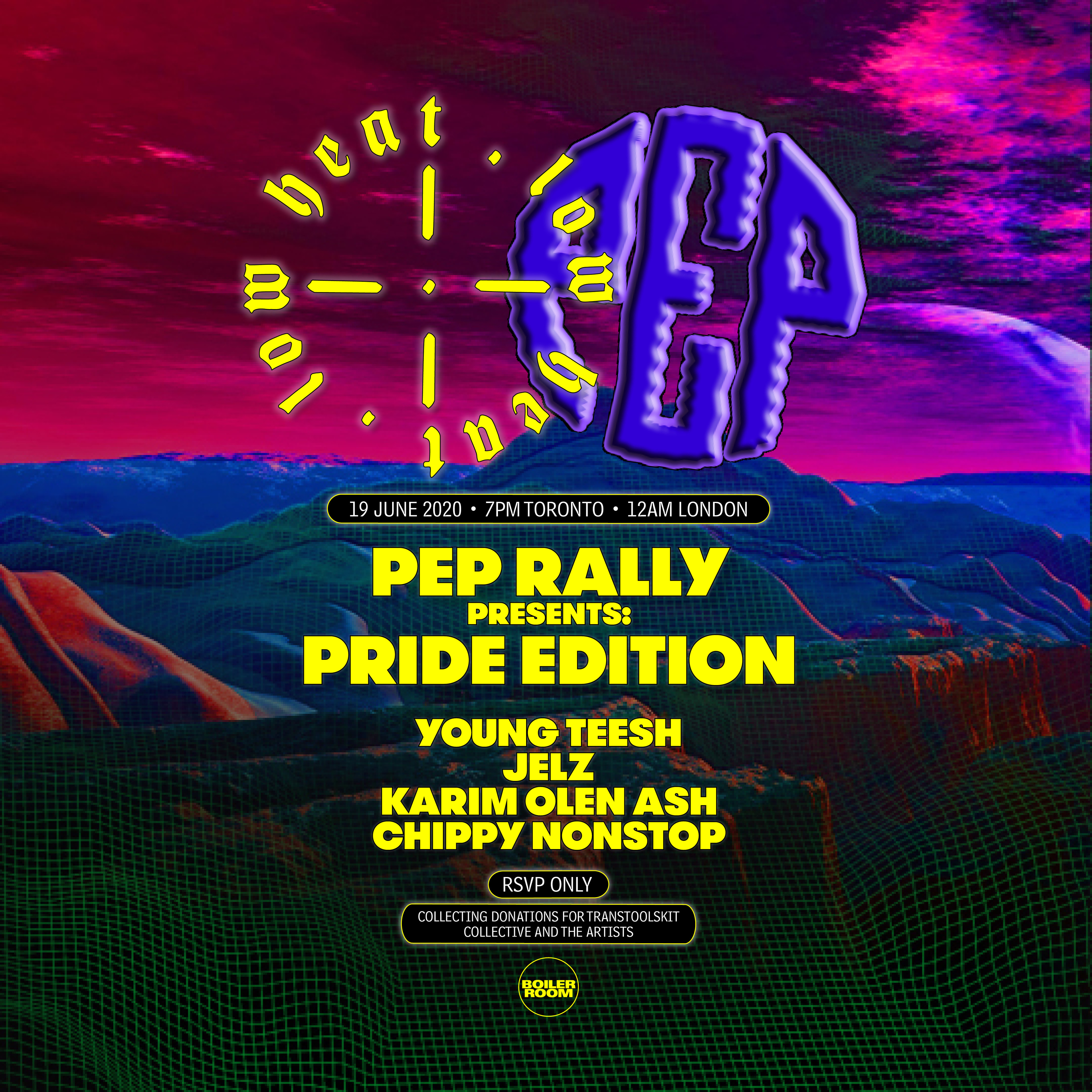 Low Heat: Pep Rally presents Pride Edition flyer