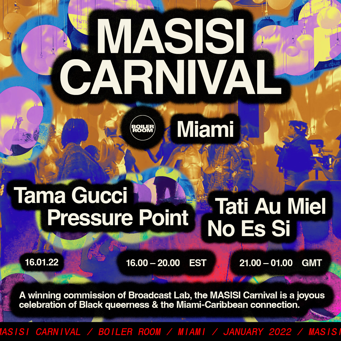 Miami: MASISI Carnival flyer