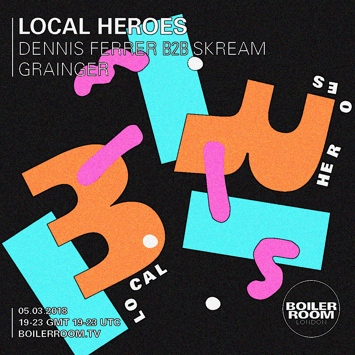 Skream & Dennis Ferrer present Local Heroes flyer