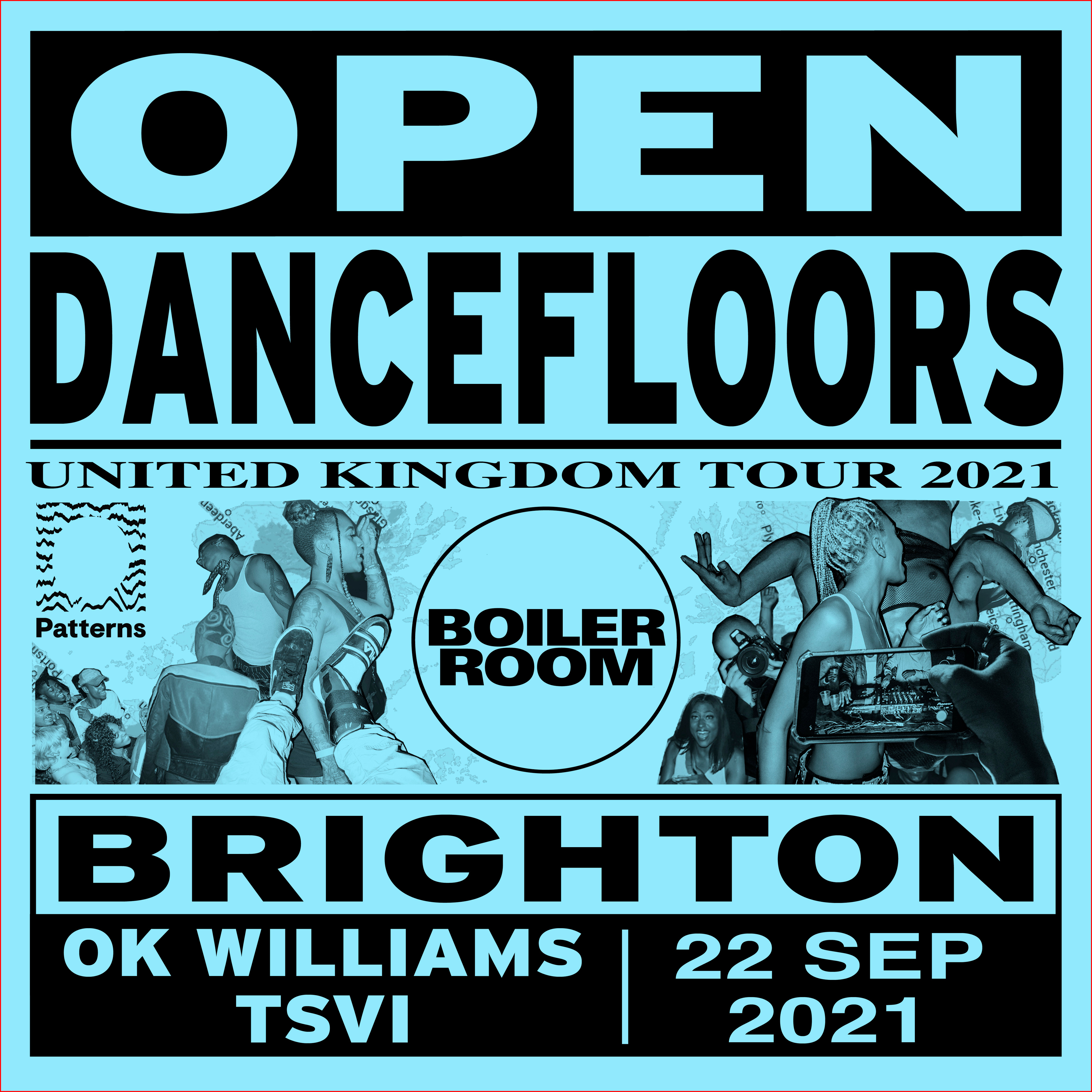 Open Dancefloors | Brighton flyer