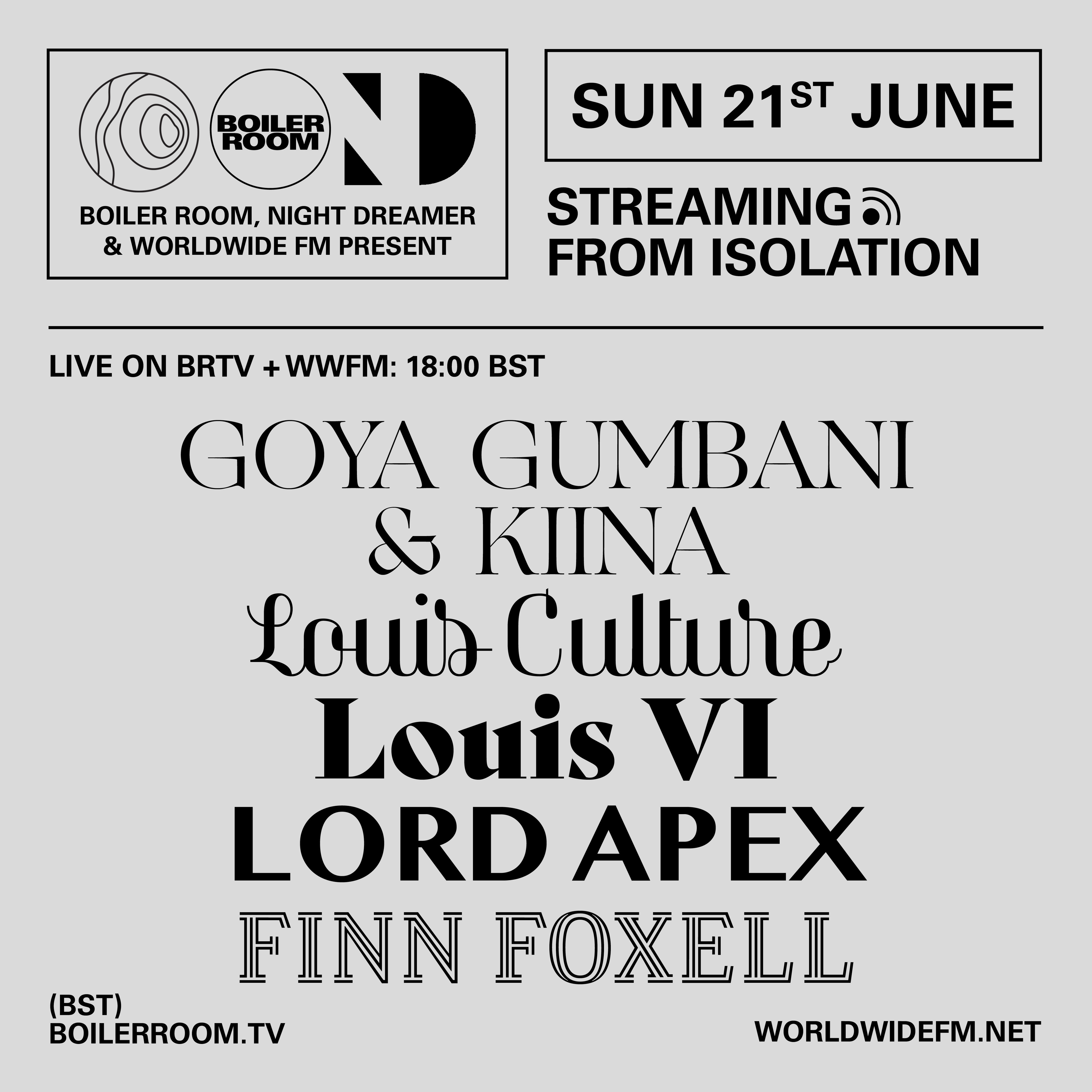 Streaming From Isolation with Night Dreamer & Worldwide FM - #15 flyer