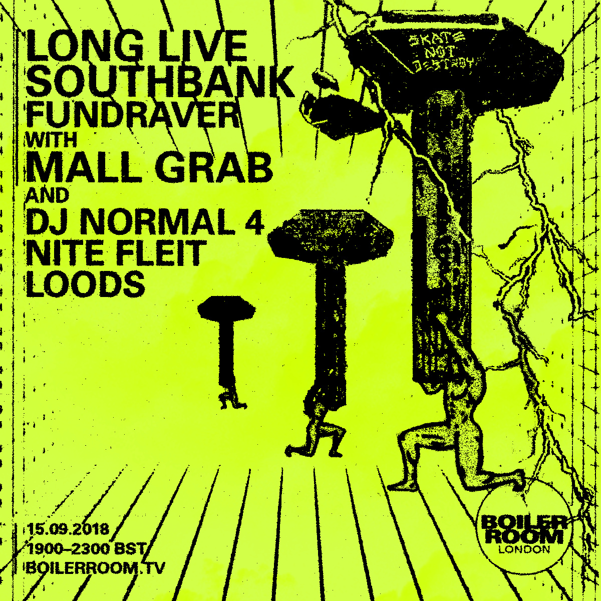 BR x LLSB x Mall Grab London flyer