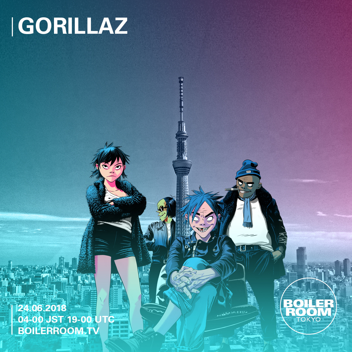 Gorillaz flyer