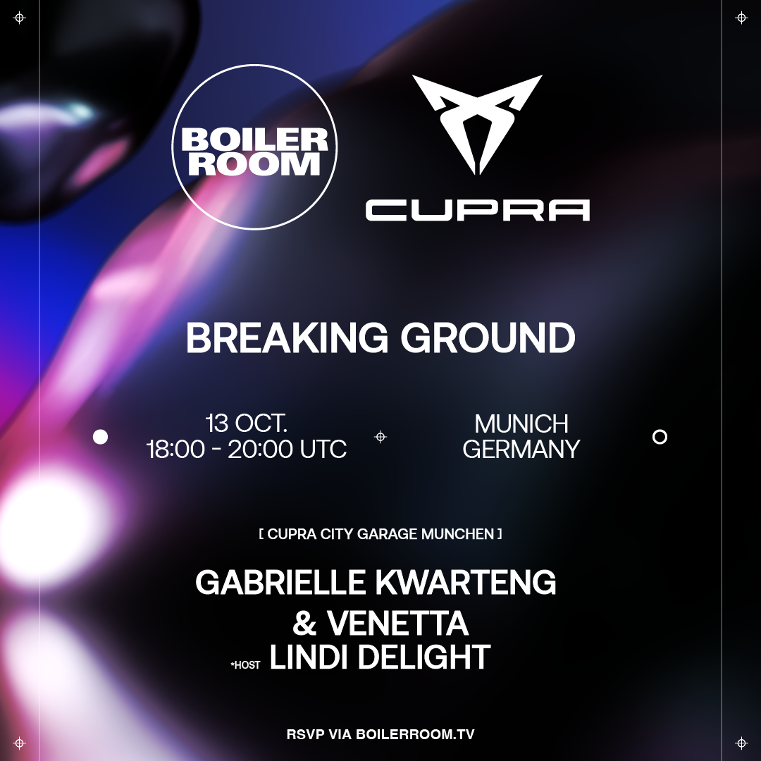 Boiler Room x Cupra: Breaking Ground flyer