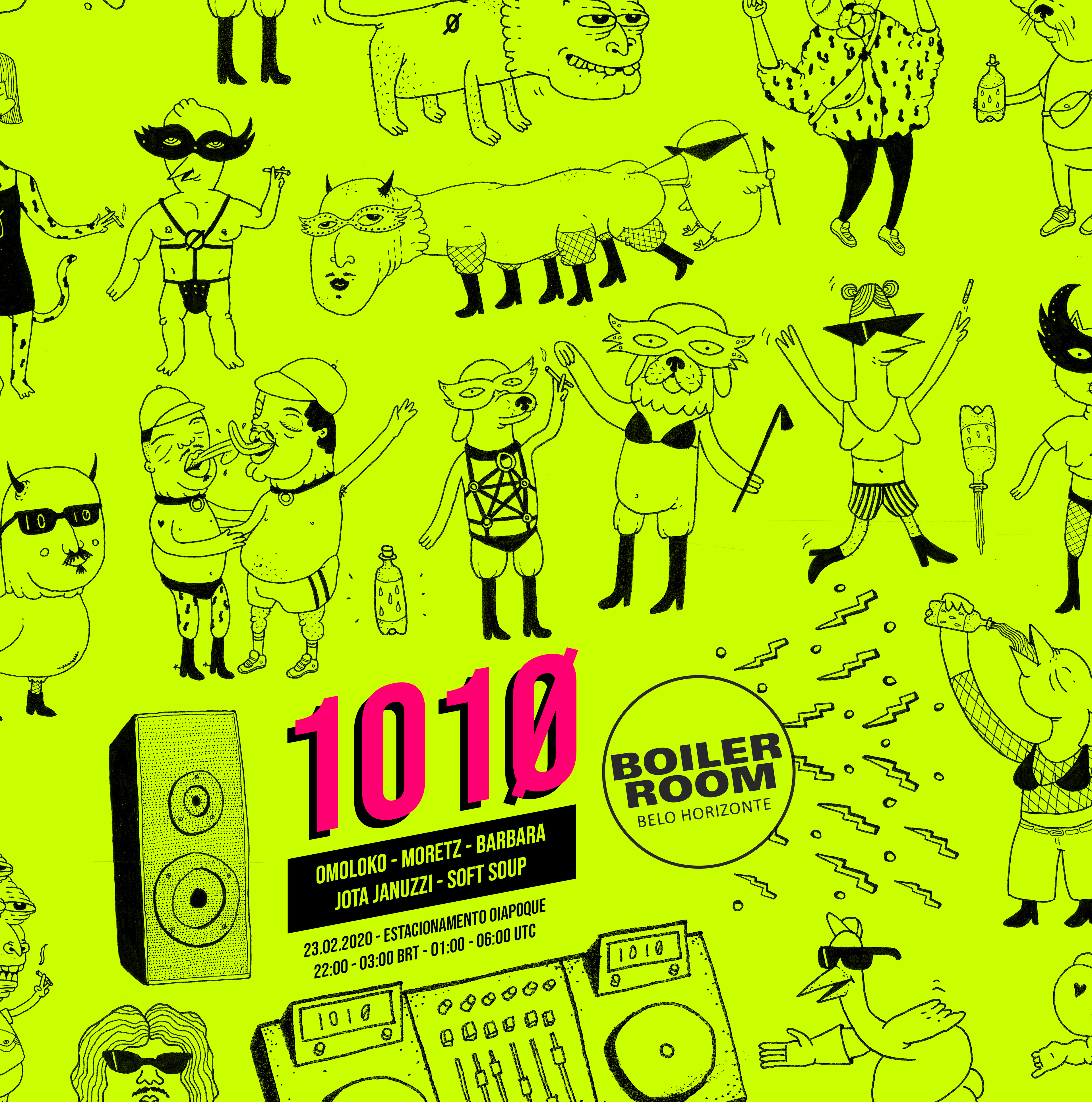 101Ø x Boiler Room no Carna1Ø flyer