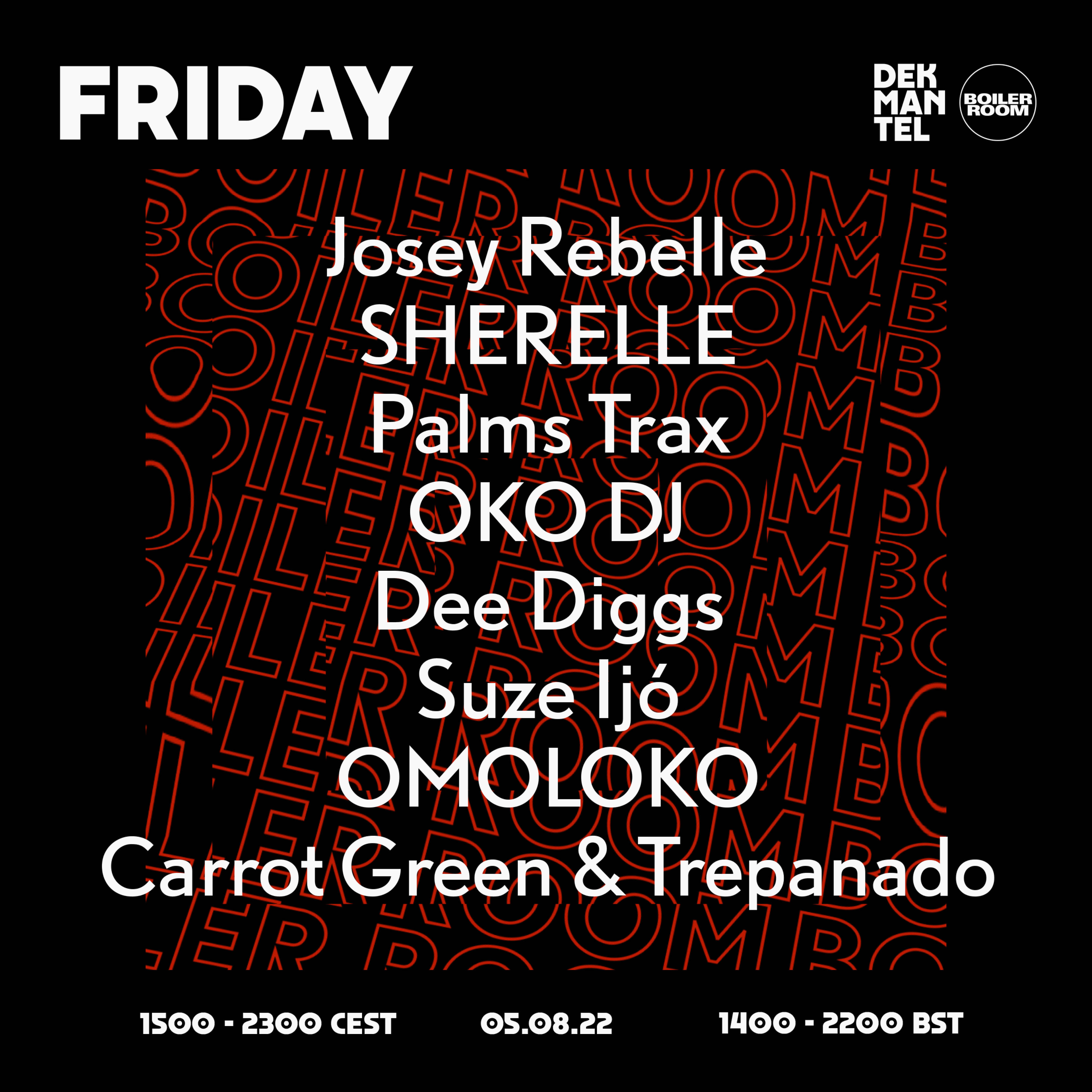 Dekmantel 2022 | Friday flyer