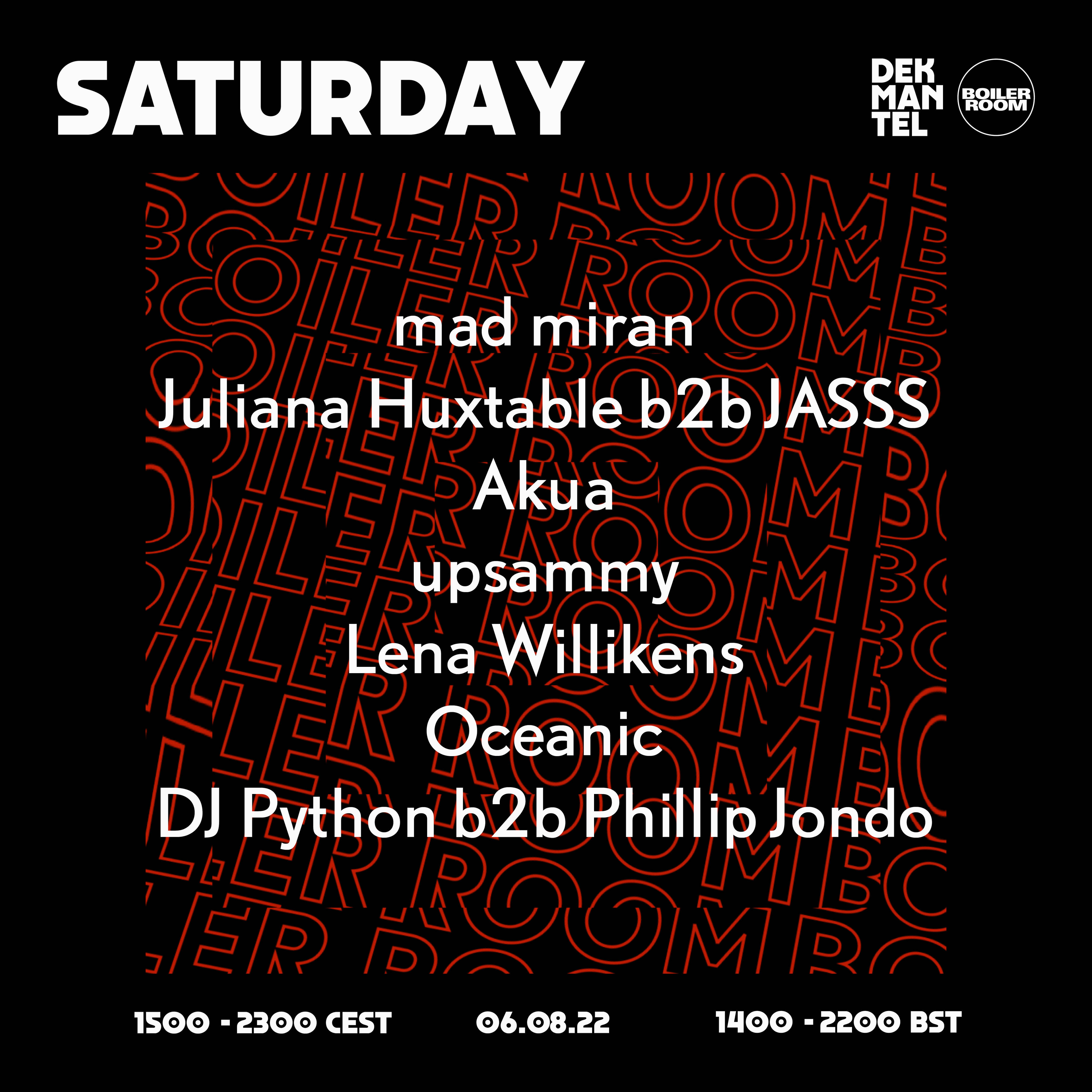 Dekmantel 2022 | Saturday flyer