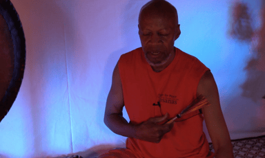 Photo of set Laraaji.