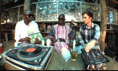 Photo of set Odion Iruoje & Temitope Kogbe.