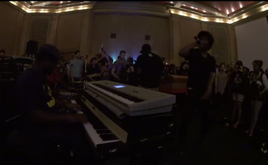 Photo of set The Pharcyde at Boiler Room Rap Life LA.