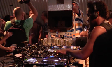 Photo of set Sterac Electronics aka Steve Rachmad.