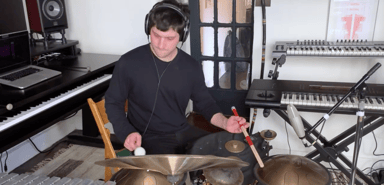 Photo of set Eli Keszler.