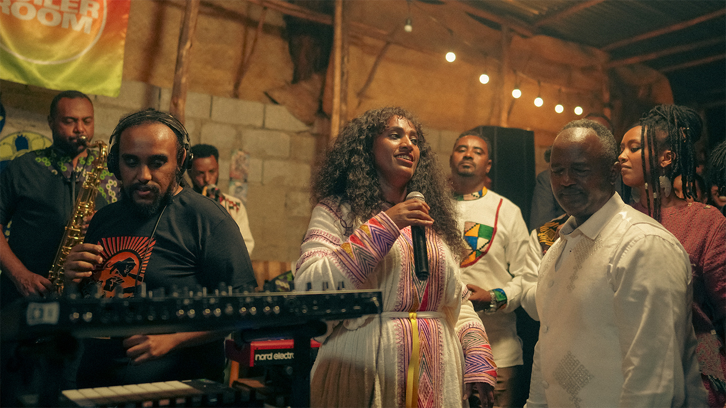 Flyer for event Azmari Synthesis.