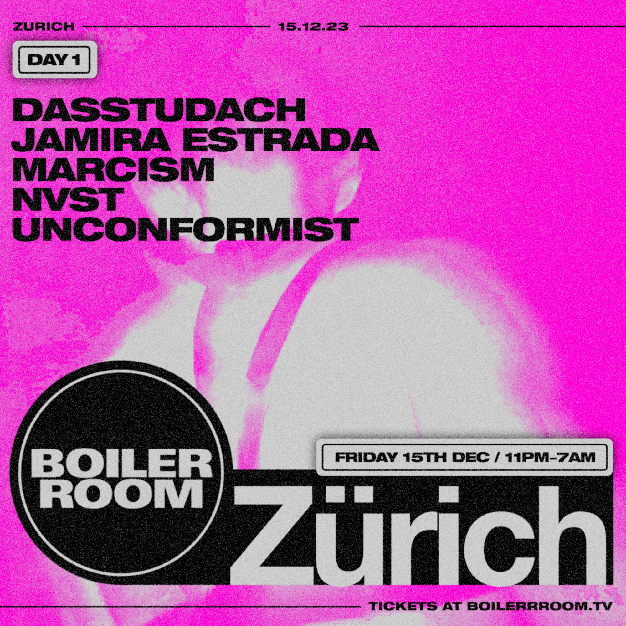 Boiler Room Zurich | Friday flyer