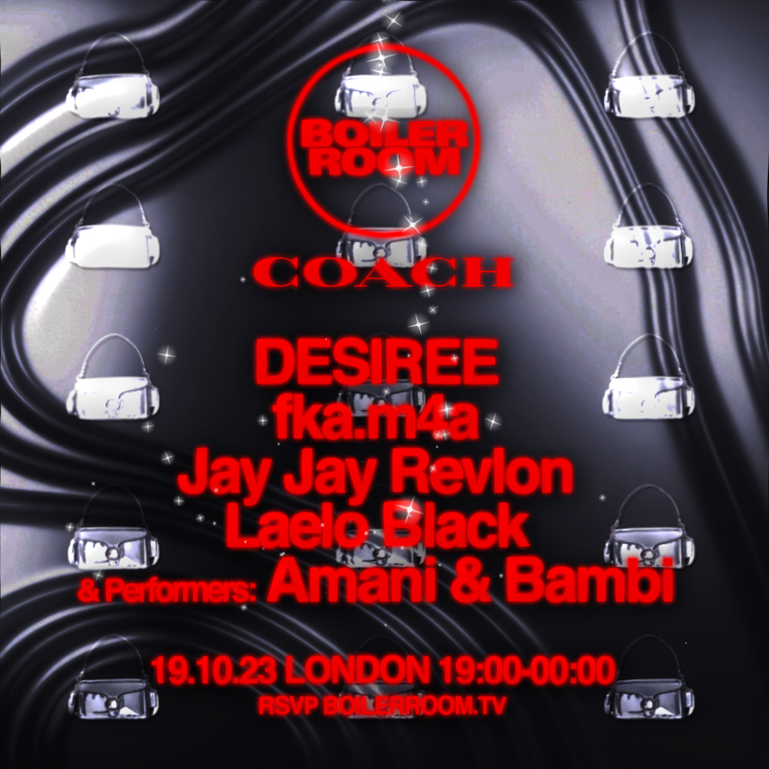 Boiler Room x Coach: London flyer