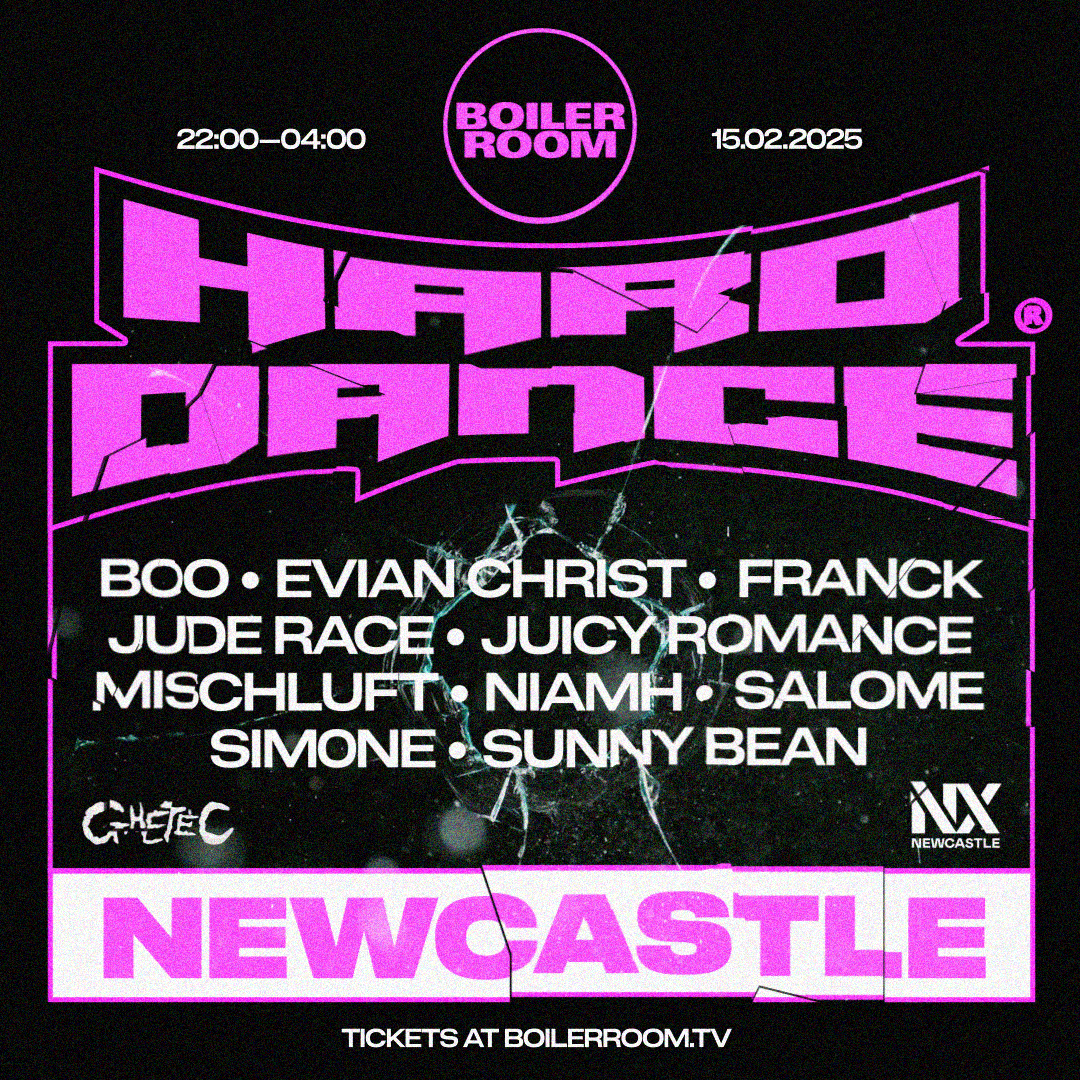Hard Dance: Newcastle flyer