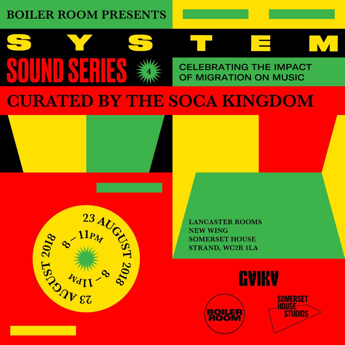 SYSTEM SOUND SERIES: THE SOCA KINGDOM flyer