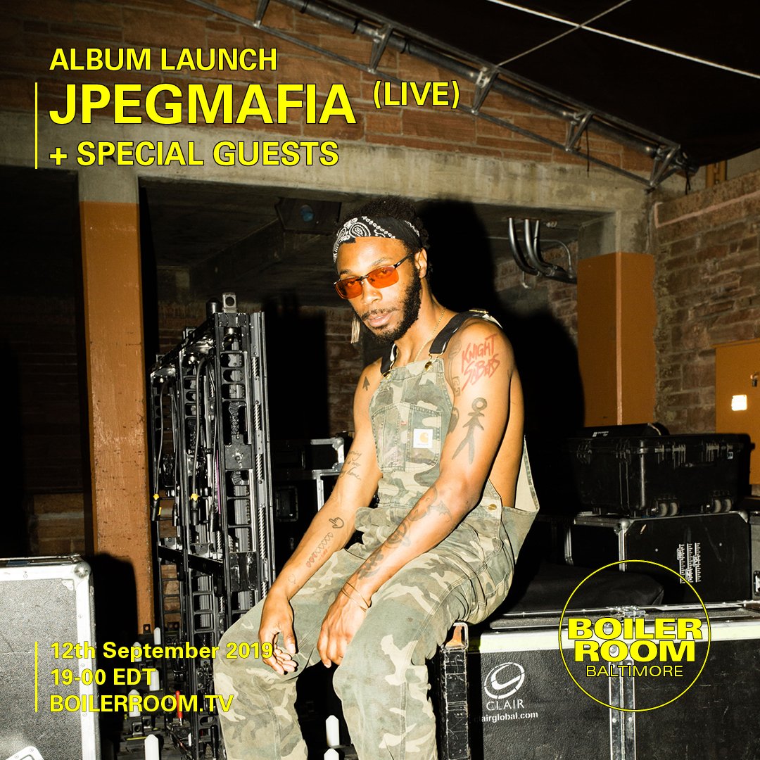 Baltimore: JPEGMAFIA Album Launch flyer